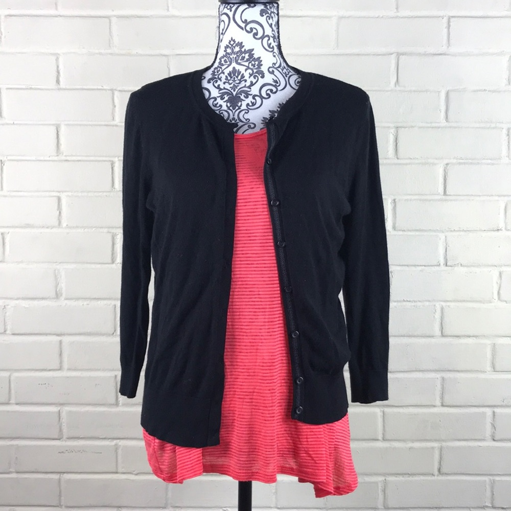 Halogen Black Button Down Cardigan. - image 1